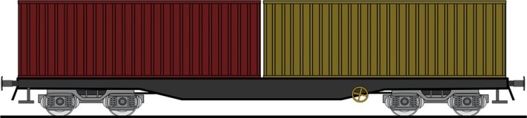 An illustration of what a freight train that ColliCare uses for transportation by rail.