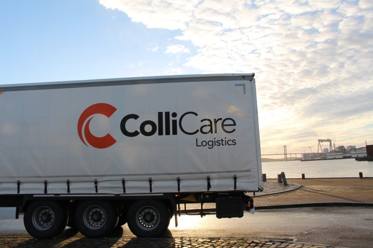 Branded ColliCare trailer on its way to deliver predictable goods