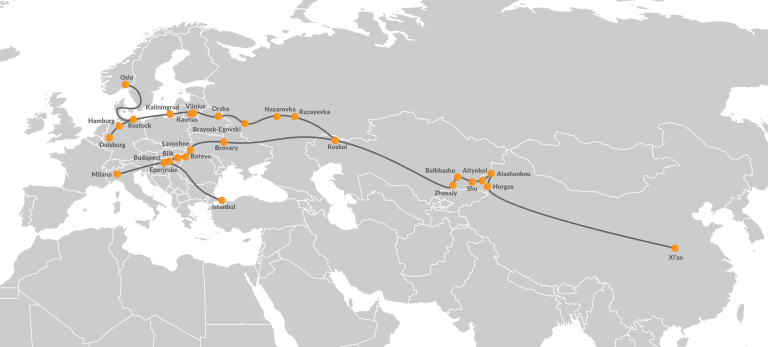 Rail freight and logistics from China to Europe